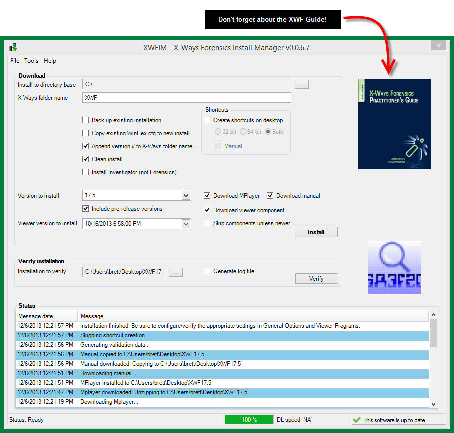 X-Ways Forensics Install&nbsp;Manager